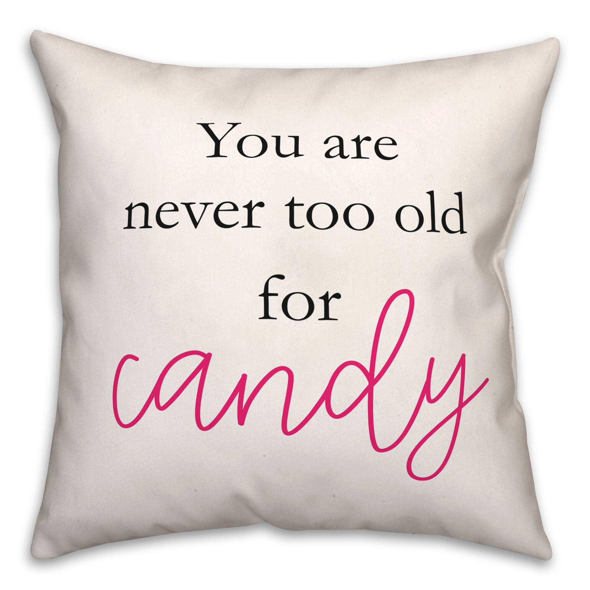 Pink Trick Or Treater Throw Pillow